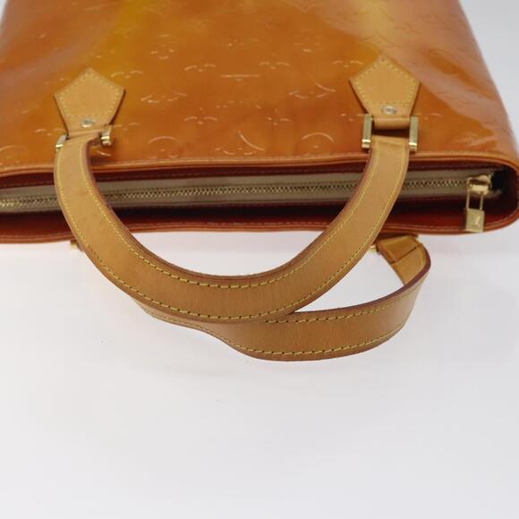 LOUIS VUITTON Monogram Vernis Houston Hand Bag Beige M91004 - Picture 7 of 13